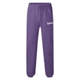 thumbnail image 2 of KaLI_store Cargo Pants Men Men Drawstring Casual Summer Beach Loose Pants with Pockets Straight Leg Pants Purple,3XL, 2 of 4
