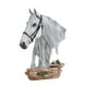 thumbnail image 3 of Estatua de cabeza de caballo, adorno decorativo, colección nórdica, figura de resina versátil Blanco, 3 of 8