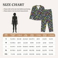 thumbnail image 4 of Vsdgher Watercolor Meadow Flowers Pajamas Set Long Sleeve Sleepwear Womens Button Down Nightwear Pj Sets-Small, 4 of 7