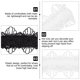 thumbnail image 5 of 2 pares de tacones altos antideslizantes con correas de tobillo desmontables, 5 of 5