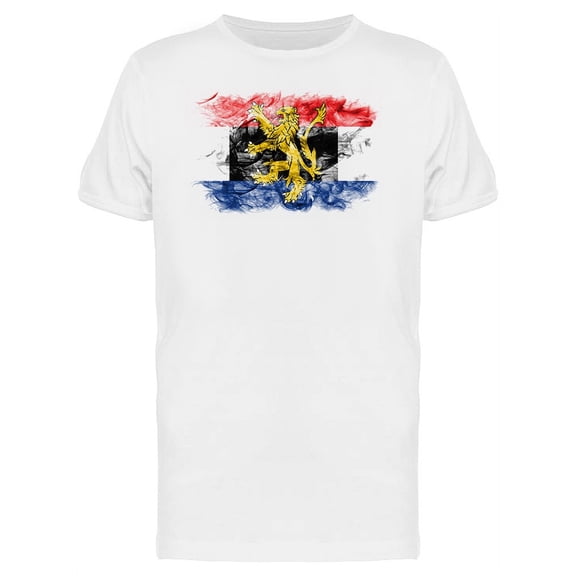 Benelux Smoke Flag T-Shirt Men -Image by Shutterstock, Male 4X-Large