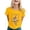 72Yellow243, variant on XAOFW Women's T-Shirts Carnival Short Sleeve Crewneck Cartoon Print T Shirt Daily Wear Relaxed Fit Tee Shirts Party Night Trendy Cozy Top