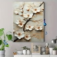 thumbnail image 4 of Qisvanset Framed Canvas Wall Art, 12x16 Inch White Blossom Minimalist Elegant Floral Decor, 4 of 5
