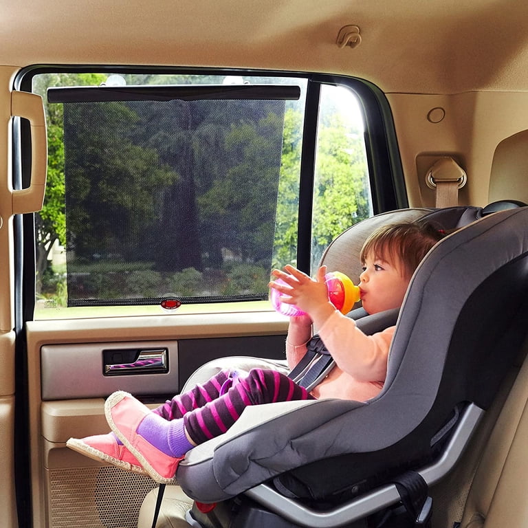 Munchkin White Hot Pare-Soleil Voiture Lot De 2 - Protection UV Et Indicateur Chaleur Pour Bébé