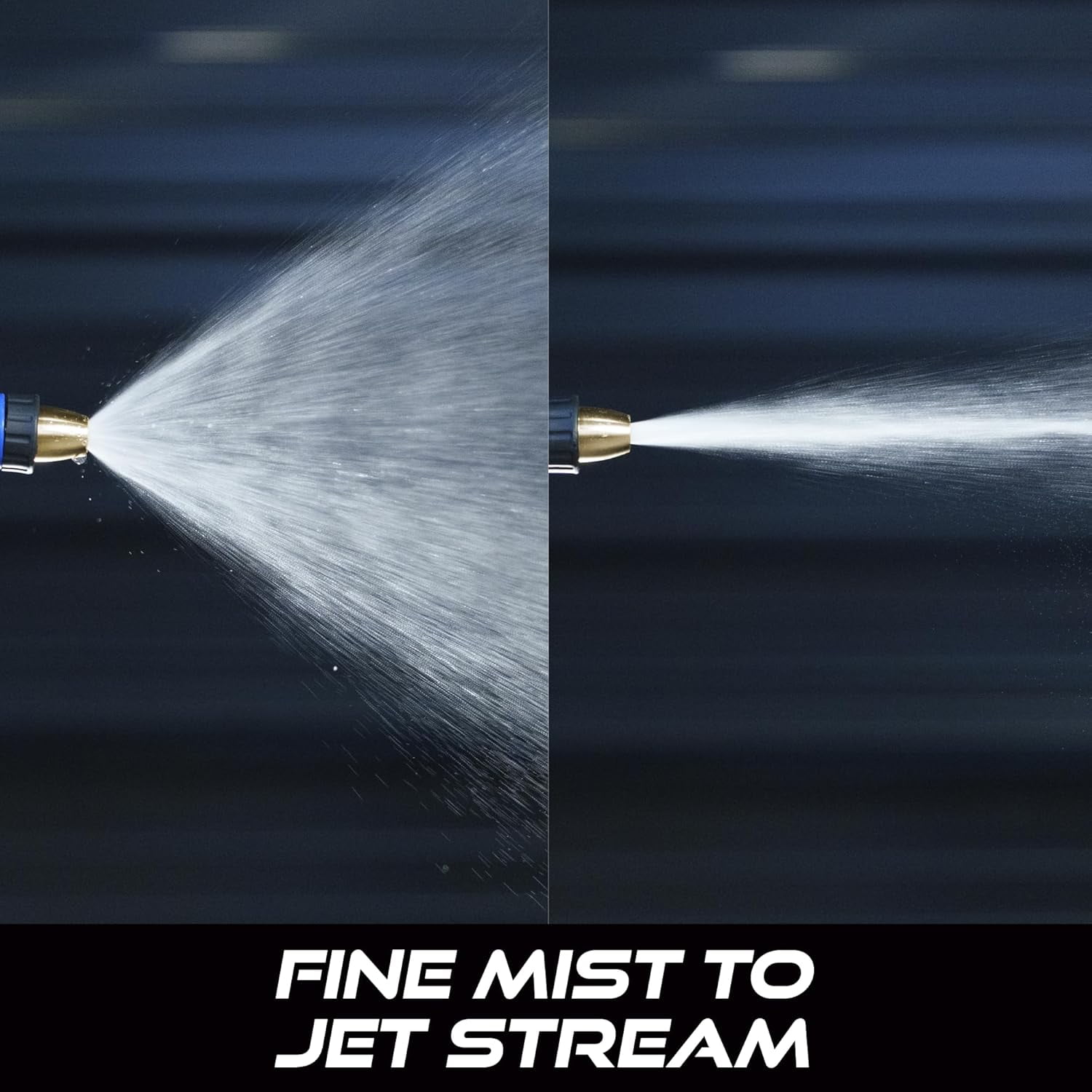 Water hose nozzle, garden water hose nozzle, adjustable and heavy-duty, for washing cars, watering plants, washing pets, and household use, 2 packs