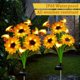 thumbnail image 4 of Luces solares para jardín Hortsun, 2 piezas, girasol y abeja, 69 cm, 4 of 6