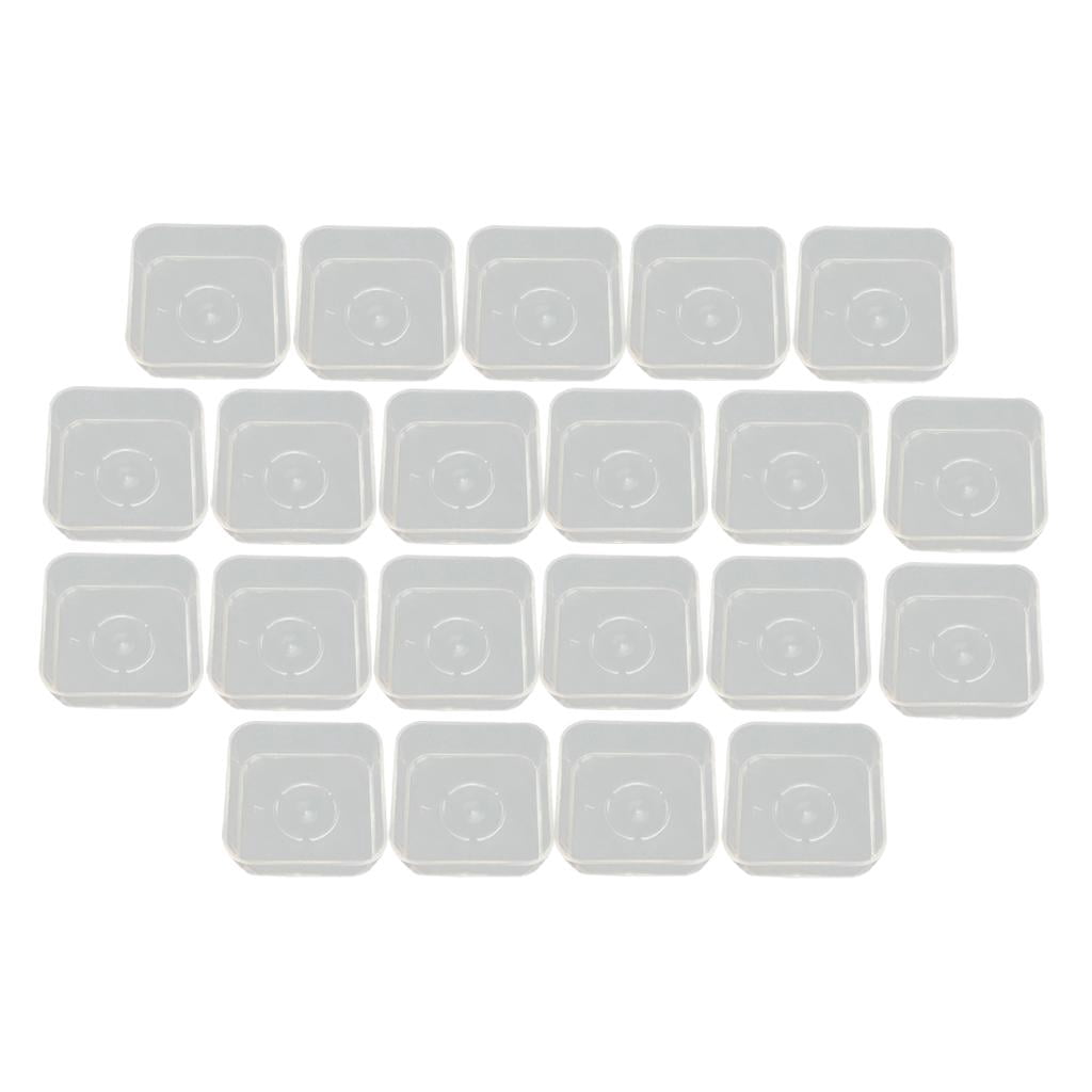 DIY Plastic Candle Mold 4 Shape Containers Jewelry Container Box Holder Mold Candle Soap Making Holder Crafts Supplies
