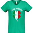thumbnail image 3 of Inktastic Italian Leprechaun Women's V-Neck T-Shirt, 3 of 5