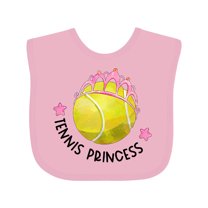 Inktastic Tennis Princess Tiara Girls Baby Bib