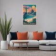 thumbnail image 5 of Rio De Janeiro Retro Travel Poster Vintage Brazilian City Tourism with Christ The Redeemer Canvas Poster, 5 of 8