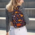thumbnail image 5 of Lsque Whimsical Autumn Forest Pattern Canvas Daypack, Durable Backpack, High-quality Versatile Backpack,Vintage Compact Backpack-Medium, 5 of 6