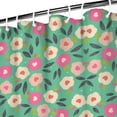 thumbnail image 3 of Waterproof Modern Floral Print Shower Curtain 72x72 Inch Boho Style Polyester Unique Shower Curtain for Bathroom Hotel Home Decor with 12 Plastic Hooks, 3 of 5