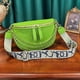 thumbnail image 1 of Bolso De Hombro Bolso de pecho a la moda para mujer, Bolso de sillín acolchada con cremallera informal para regalo (verde), 1 of 8