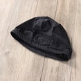 thumbnail image 3 of Adult Swim Polyester Cloth Fabric Bathing Men and Women Swimming Hat Caps for Water Sports (Black), 3 of 6