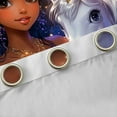 thumbnail image 4 of Castle Fairy Dreamy Black Girl Princess Black Out Curtains for Children Teens,Bling Purple Stars Print Curtains Pack of 2 (42x63 Each),Magical Unicorn Bedroom Curtains,Microfiber Bedroom Decor, 4 of 6