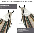 thumbnail image 4 of VibrantEcho Hammocks Double Hammock with 9ft Space-Saving Steel Stand Includes Portable Carrying Case, 450 Pounds Capacity (Tan Stripe), 4 of 13