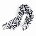 thumbnail image 1 of SODIAL(R) Black White Chiffon Zebra Strips Striped Women Shawl Scarves Wrap Pashmina Gift, 1 of 5