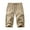 Khaki, variant on OSOLU Solid Color Men Linen Capri Pants Baggy Harem Pants Drawstring Yoga Beach Pants Trousers Fashionable Classic Leisure Bottoms