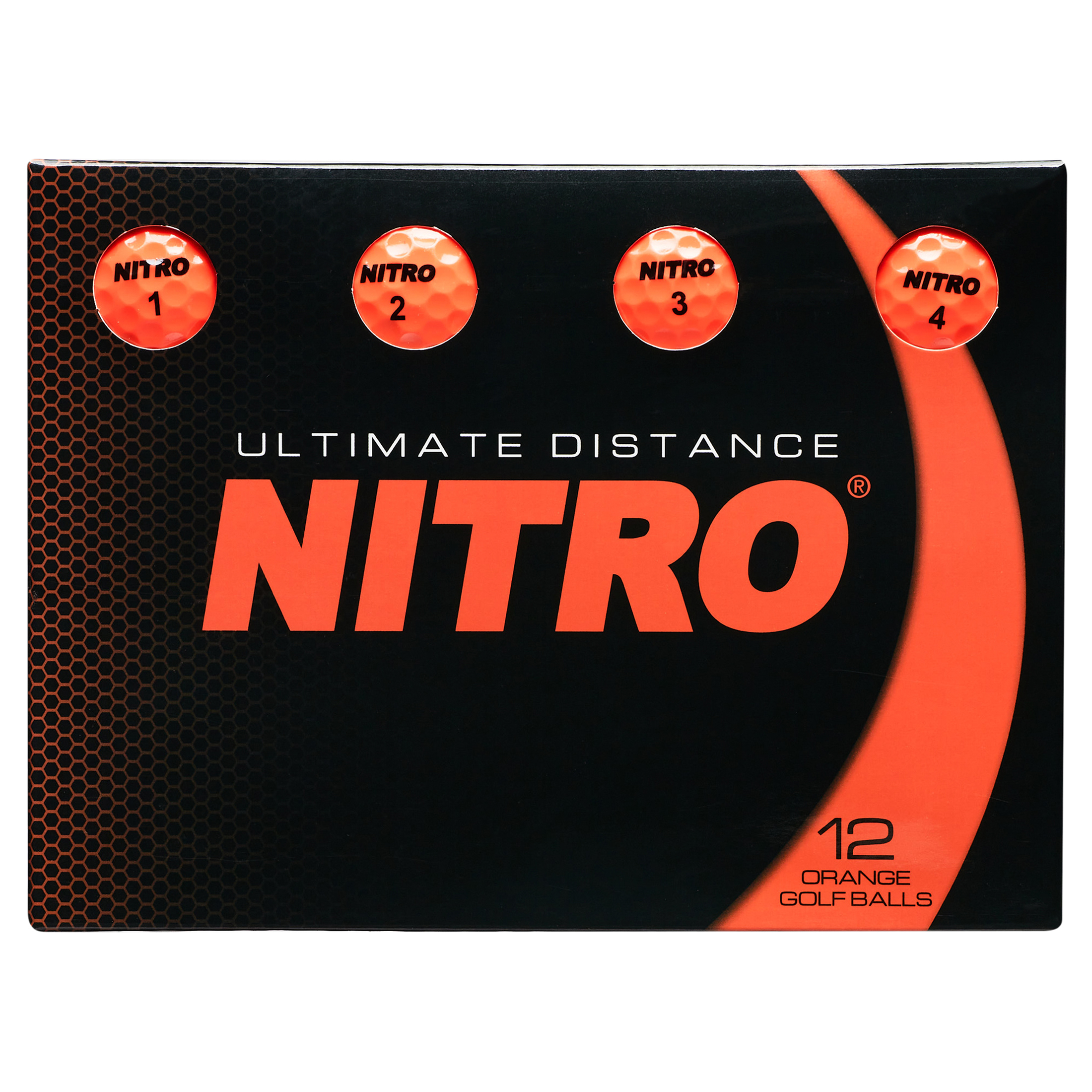 Nitro Golf Ultimate Distance Golf Balls 12-Pack Orange photo 2