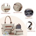 thumbnail image 4 of Juego de bolsas para pañales TeqHome, 8 unidades, con cambiador y bolsa para botellas, color caqui, 4 of 7