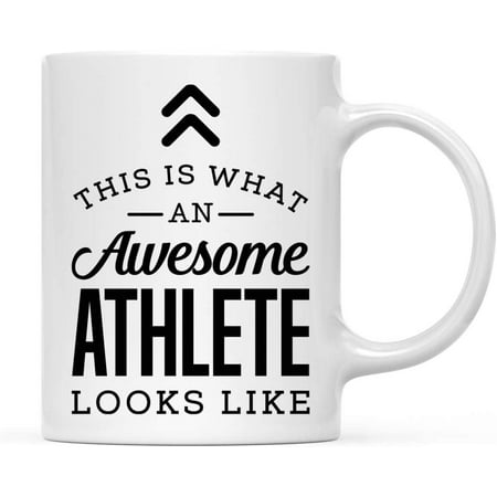 

11oz. Ceramic Coffee Tea Mug Thank You Gift This is What an Awesome Athlete Looks Like 1-Pack Birthday Christmas Gift Ideas Coworker Him Her