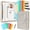Off-white, variant on NATISERAUM Portfolio Binder, Includes 10 Sheet Protectors and 3 Notepads, 3-Ring Folder Organizer, A4 Padfolio with Zipper, Vegan Leather Tablet Sleeve,Office Supplies