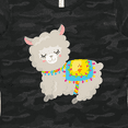 thumbnail image 4 of Inktastic Cute Llama with Colorful Blanket Women's T-Shirt, 4 of 5