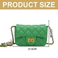 thumbnail image 2 of Bolso pequeño para mujer, bolso de mano clásico retro, bolso de hombro, bolso de mano, color verde, 2 of 5