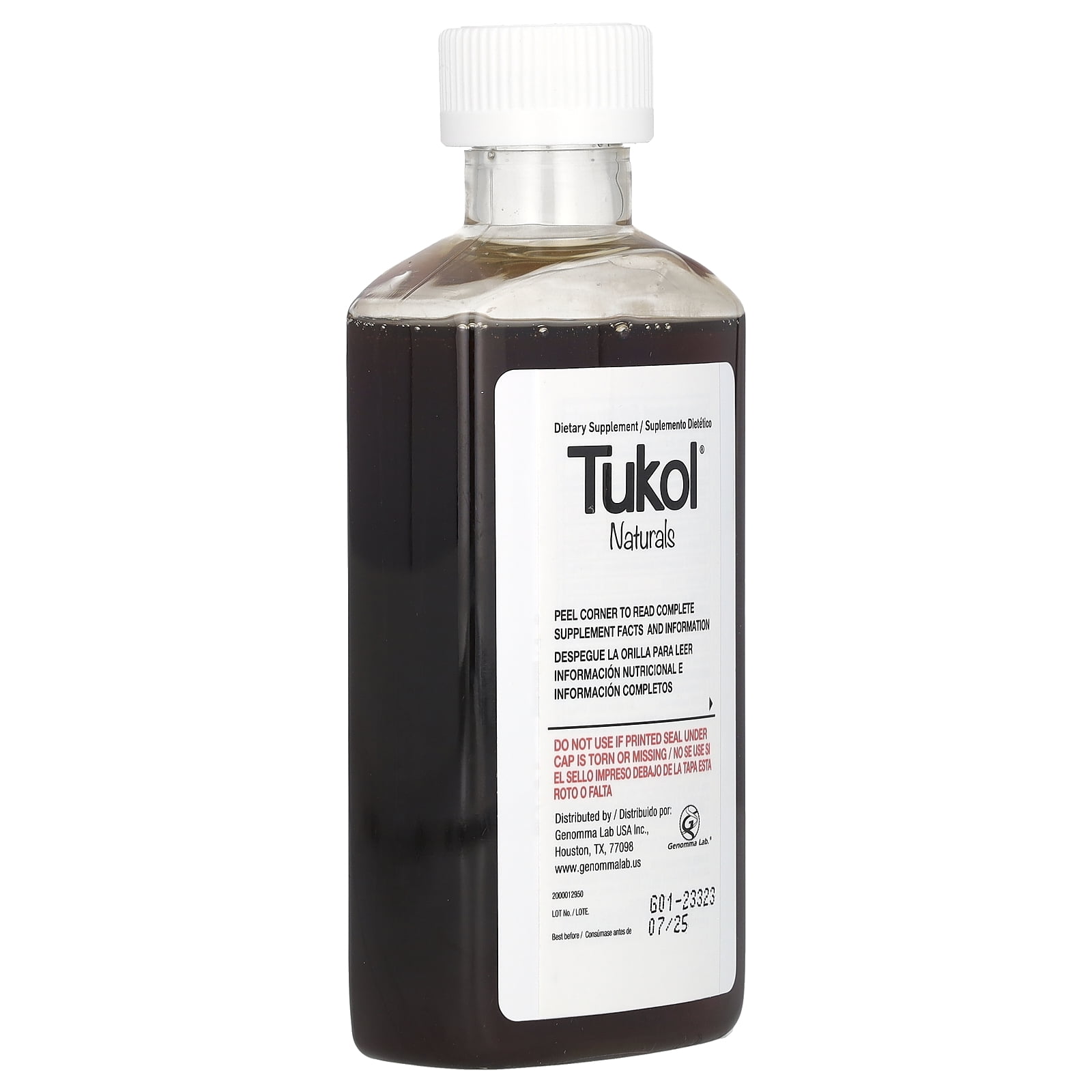 Tukol Naturals Adult Cough Syrup with Elderberry, Ivy Leaf