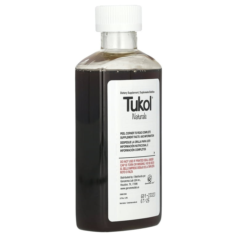 Tukol Naturals Adult Cough Syrup with Elderberry, Ivy Leaf