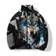 thumbnail image 5 of Chaquetas de invierno para hombre, ropa holgada de algodón, ropa para hombre, abrigos estilo callejero Harajuku con estampado de pantera y león, abrigo para hombre, parka para el frío, 5 of 5