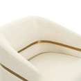 thumbnail image 4 of Ayla Cream Velvet Accent Chair, 4 of 6