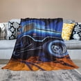 thumbnail image 2 of COMIO Ultra-Soft Micro Flannel Throw Blankets,Lightweight Air Conditioning All Season Fuzzy Plush Blanket Classic for&amp;D Br&amp;On&amp;Co Blue for Bed/Couch/Sofa/Chair/Dorm/Travel, 2 of 6