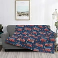 thumbnail image 5 of KLL Fire Truck 1 Print Fleece Throw Blanket, Horizontal Fleece Bedding Cute Soft Blankets Comfy Fleece Flannel Plush Home Decor for Couch & Bed -60"x50", 5 of 9
