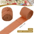 thumbnail image 2 of Uxcell Cotton Linen Ribbon Handmade Fringe Cotton Ribbon Frayed Fringe Fabric Ribbons for DIY Terracotta, 2 of 6