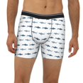 thumbnail image 2 of Men'S Boxer Briefs, Cartoon Cool Shark Gray_A Soft And Breathable Mens Underwear Boxer Briefs With Widen Waist, 2 of 2