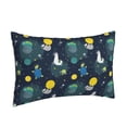 thumbnail image 2 of Naloa Space and Animals Pillowcase, Throw Pillowcase, Wrinkle-Free, Stain-Resistant with Hidden Zipper for Bedroom Sofa - 20"x30", 2 of 9