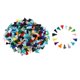 thumbnail image 1 of 100 Uds Borlas de Bricolaje BLESIY Mini Borlas Multicolores 0,98 Pulgadas, 1 of 8