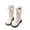 Beige-10, variant on Girls Boots Fall Shoes Lace Up Riding Boots Mid Calf Boots Cute Boot Pu Leather Waterproof Fashion Goth Cowboy Goth Side