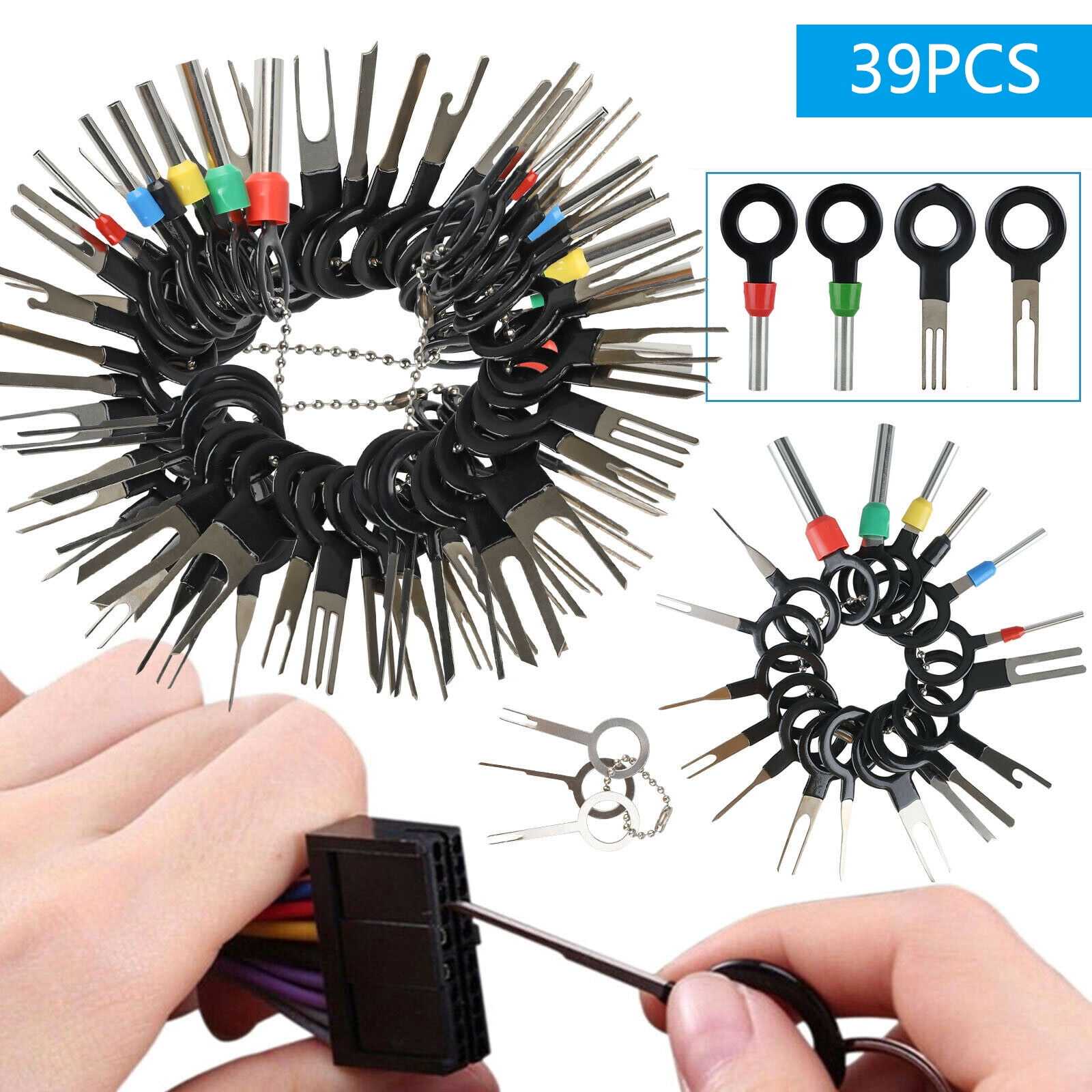 39Pcs Wire Terminal Removal Tool Car Electrical Wiring Crimp