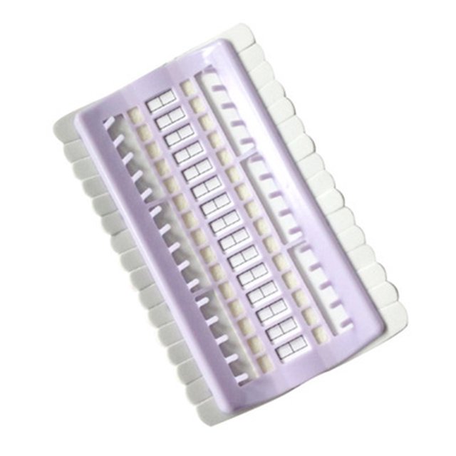 Wdftyju Kit de herramientas de costura de 30 orificios, soporte de hilo de hilo de línea de fila de punto de cruz (púrpura) Wdftyju 6yf0wz3sy7fg1wl5D05