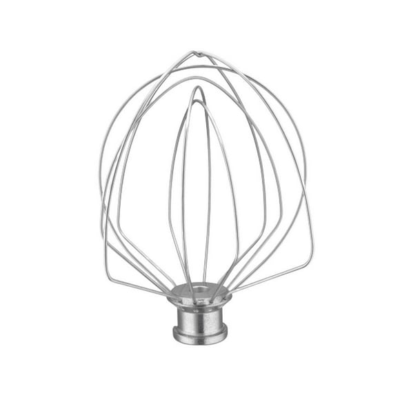 EeaseMX Batidora eléctrica para huevos, espumadora, batidora, herramienta de cocina, agitador de acero inoxidable, compatible con batidor de 6 alambres KN256WW, 5/6 cuartos, color plateado