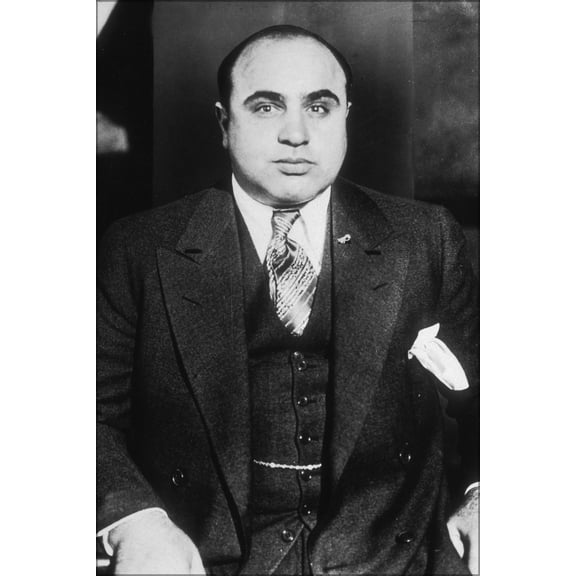 24"x36" Gallery Poster, Al Capone around 1935