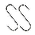 thumbnail image 4 of 20pcs Stainless Steel Hooks With Sharp Tip For Butcher Shop For Kitchen Hot And Cold Smoking Practical Hook, 4 of 5