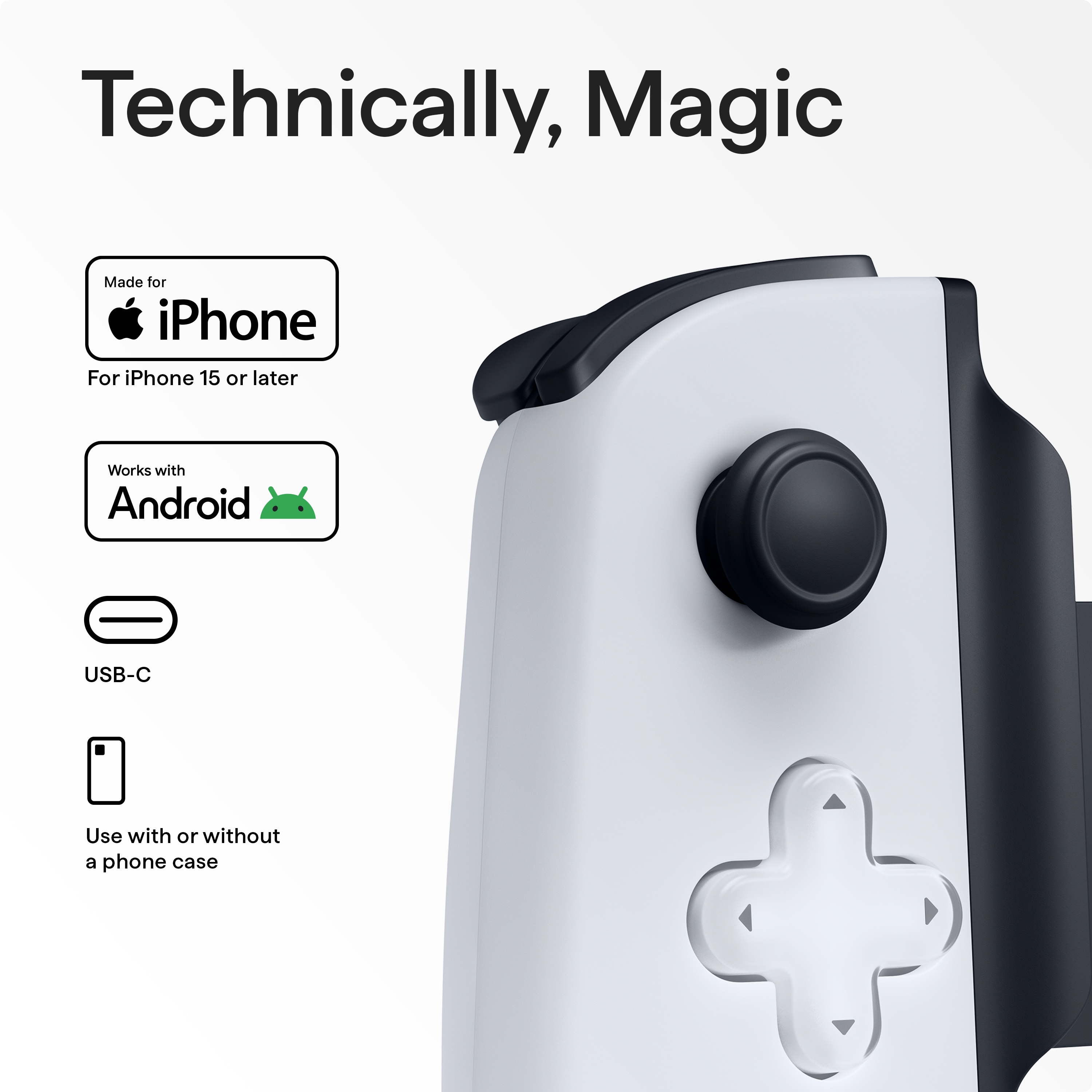 Backbone One - Edición PlayStation (USB-C) - Control de juegos móvil para Android y iPhone serie 15/16 - Blanco 5