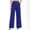 A444 Blue, variant on Women's Wide Leg Dress Pants High Waisted Pleated Business Office Work Trousers with Pockets Flowy Elegant Casual Straight Leg Slacks Flattering Suit Pants