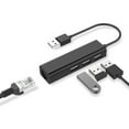 thumbnail image 1 of USB 2.0 to Ethernet Adapter,ABLEWE 3-Port USB 2.0 Hub with RJ45 10/100/1000 Gigabit Ethernet Adapter Support Windows 10,8.1,Mac OS, Surface Pro,Linux,Chromebook and More (Black), 1 of 7