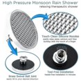 thumbnail image 3 of 6 Inch Round Shower Head Hotel Bath Pressure Shower Head No Elbow Shower Ha, 3 of 3