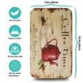 thumbnail image 5 of Coffee Mat, Coffee Vintage Wood Brown Pattern Coffee Bar Mat for Coffee Station Accessories and Organizer, Absorbent Dish Drying for Kitchen Counter, Coffee Bar Decor Coffee Machine Mat 19.5x12in, 5 of 7