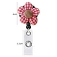 thumbnail image 6 of Dream Lifestyle Badge Holder Rotating Pull Clasp Design Sackcloth Retractable Flower Decorative Badge Reel School Supplies, 6 of 8